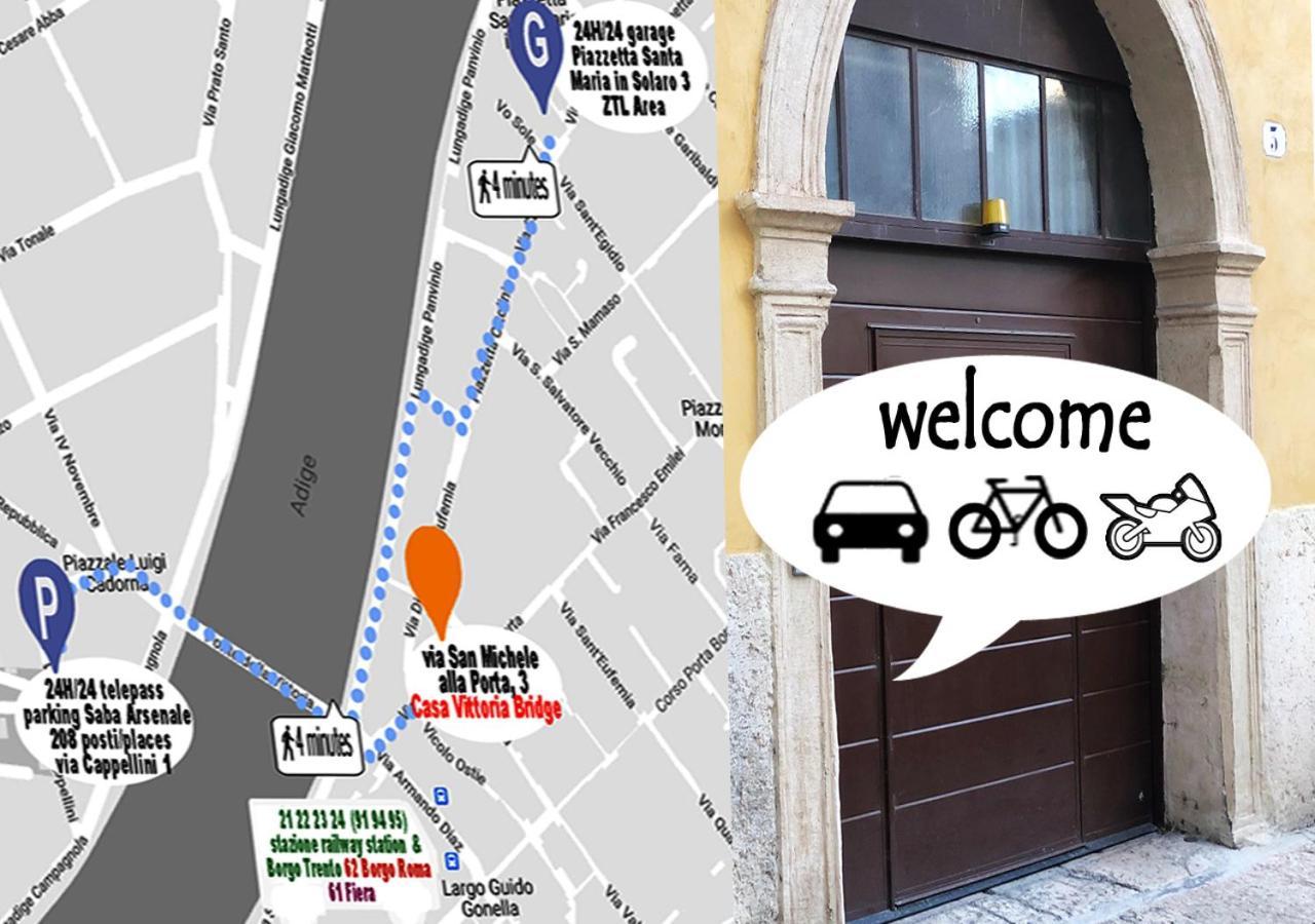 Casa Vittoria Bridge Acomodação com café da manhã Verona Exterior foto